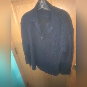 Womans Wool  Blend Blue Sweater 2xl By Brookshire